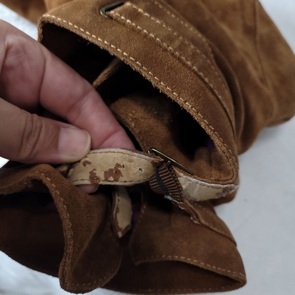 Zodiac Pandell USA brown  suede ankle buckle slouch boot size 8.5 - Picture 16 of 16